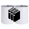 10 oz. White Stainless Steel Short Tumbler Thumbnail