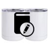 10 oz. White Stainless Steel Short Tumbler Thumbnail