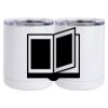 10 oz. White Stainless Steel Short Tumbler Thumbnail