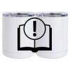 10 oz. White Stainless Steel Short Tumbler Thumbnail