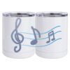 10 oz. White Stainless Steel Short Tumbler Thumbnail