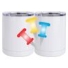 10 oz. White Stainless Steel Short Tumbler Thumbnail