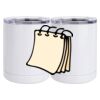 10 oz. White Stainless Steel Short Tumbler Thumbnail