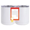 10 oz. White Stainless Steel Short Tumbler Thumbnail