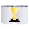 10 oz. White Stainless Steel Short Tumbler Thumbnail