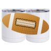 10 oz. White Stainless Steel Short Tumbler Thumbnail