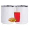 10 oz. White Stainless Steel Short Tumbler Thumbnail