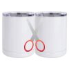 10 oz. White Stainless Steel Short Tumbler Thumbnail