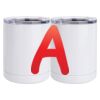 10 oz. White Stainless Steel Short Tumbler Thumbnail