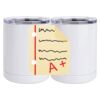 10 oz. White Stainless Steel Short Tumbler Thumbnail