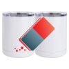 10 oz. White Stainless Steel Short Tumbler Thumbnail