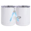 10 oz. White Stainless Steel Short Tumbler Thumbnail