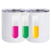 10 oz. White Stainless Steel Short Tumbler Thumbnail