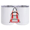 10 oz. White Stainless Steel Short Tumbler Thumbnail