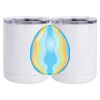 10 oz. White Stainless Steel Short Tumbler Thumbnail
