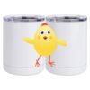 10 oz. White Stainless Steel Short Tumbler Thumbnail