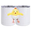 10 oz. White Stainless Steel Short Tumbler Thumbnail