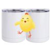 10 oz. White Stainless Steel Short Tumbler Thumbnail