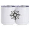 10 oz. White Stainless Steel Short Tumbler Thumbnail