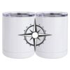 10 oz. White Stainless Steel Short Tumbler Thumbnail