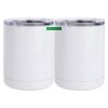 10 oz. White Stainless Steel Short Tumbler Thumbnail