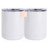 10 oz. White Stainless Steel Short Tumbler Thumbnail
