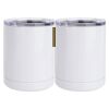 10 oz. White Stainless Steel Short Tumbler Thumbnail