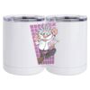10 oz. White Stainless Steel Short Tumbler Thumbnail