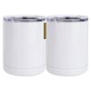 10 oz. White Stainless Steel Short Tumbler Thumbnail
