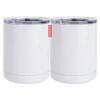 10 oz. White Stainless Steel Short Tumbler Thumbnail