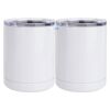 10 oz. White Stainless Steel Short Tumbler Thumbnail