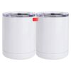 10 oz. White Stainless Steel Short Tumbler Thumbnail