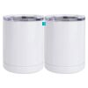 10 oz. White Stainless Steel Short Tumbler Thumbnail
