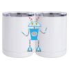 10 oz. White Stainless Steel Short Tumbler Thumbnail