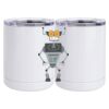 10 oz. White Stainless Steel Short Tumbler Thumbnail