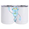 10 oz. White Stainless Steel Short Tumbler Thumbnail