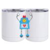 10 oz. White Stainless Steel Short Tumbler Thumbnail