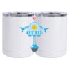 10 oz. White Stainless Steel Short Tumbler Thumbnail