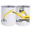 10 oz. White Stainless Steel Short Tumbler Thumbnail
