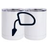 10 oz. White Stainless Steel Short Tumbler Thumbnail