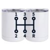 10 oz. White Stainless Steel Short Tumbler Thumbnail