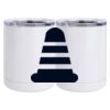10 oz. White Stainless Steel Short Tumbler Thumbnail