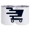 10 oz. White Stainless Steel Short Tumbler Thumbnail