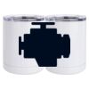 10 oz. White Stainless Steel Short Tumbler Thumbnail