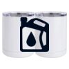 10 oz. White Stainless Steel Short Tumbler Thumbnail