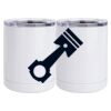 10 oz. White Stainless Steel Short Tumbler Thumbnail