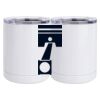 10 oz. White Stainless Steel Short Tumbler Thumbnail