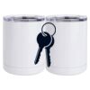 10 oz. White Stainless Steel Short Tumbler Thumbnail