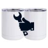 10 oz. White Stainless Steel Short Tumbler Thumbnail