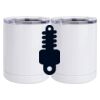 10 oz. White Stainless Steel Short Tumbler Thumbnail